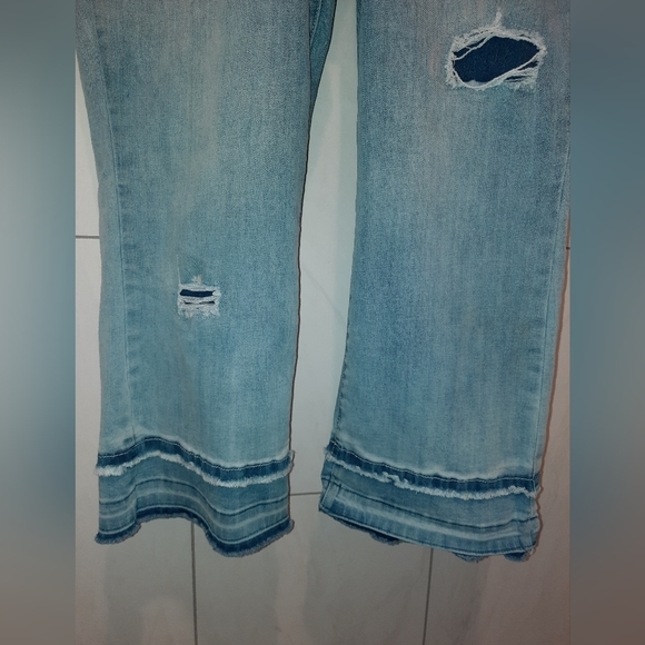 FDJ Olivia distressed pencil crop jeans size 16 excellent used condition - Picture 3 of 11